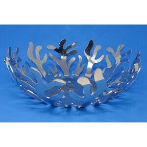 Alessi Italy Mediterraneo Fruit Holder Stainless Steel Bowl LPWK Emma Silvestris